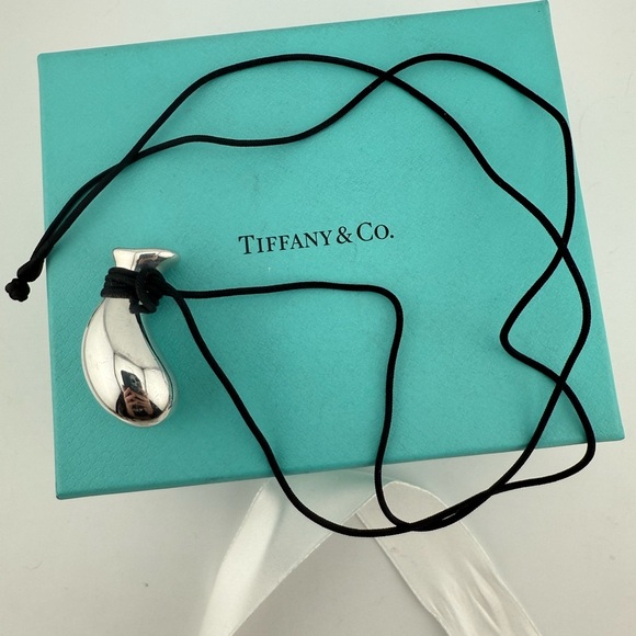 Tiffany & Co. Elsa Peretti Jug Pendant Medium on Silk Necklace 30"